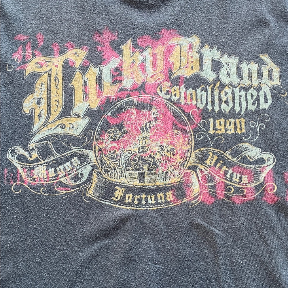 Lucky Brand Men's Black Graphic T-Shirt Size XL - Picture 7 of 13